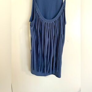 Blue fringe tank size xS